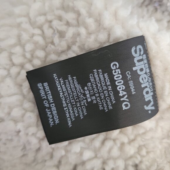 SUPERDRY Hooded The Original Wind Parka Jacket Navy Blue sz 10 - Picture 5 of 7